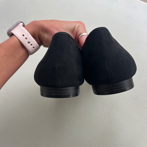 Torrid Women 13WW Black Perforated Slip On Loafer Flats 14313422 Chic Career New - Picture 3 of 12